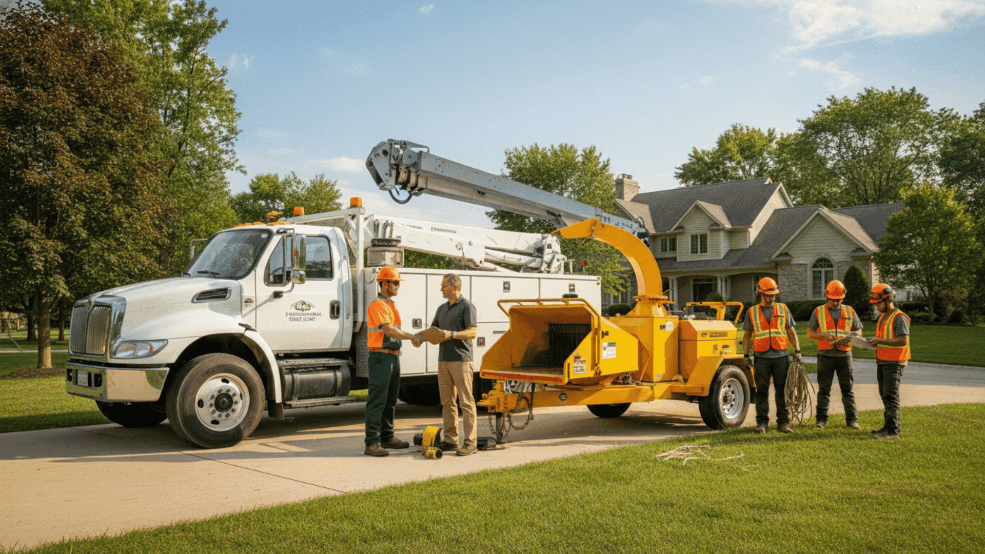 Tree service crew working in Buffalo NY