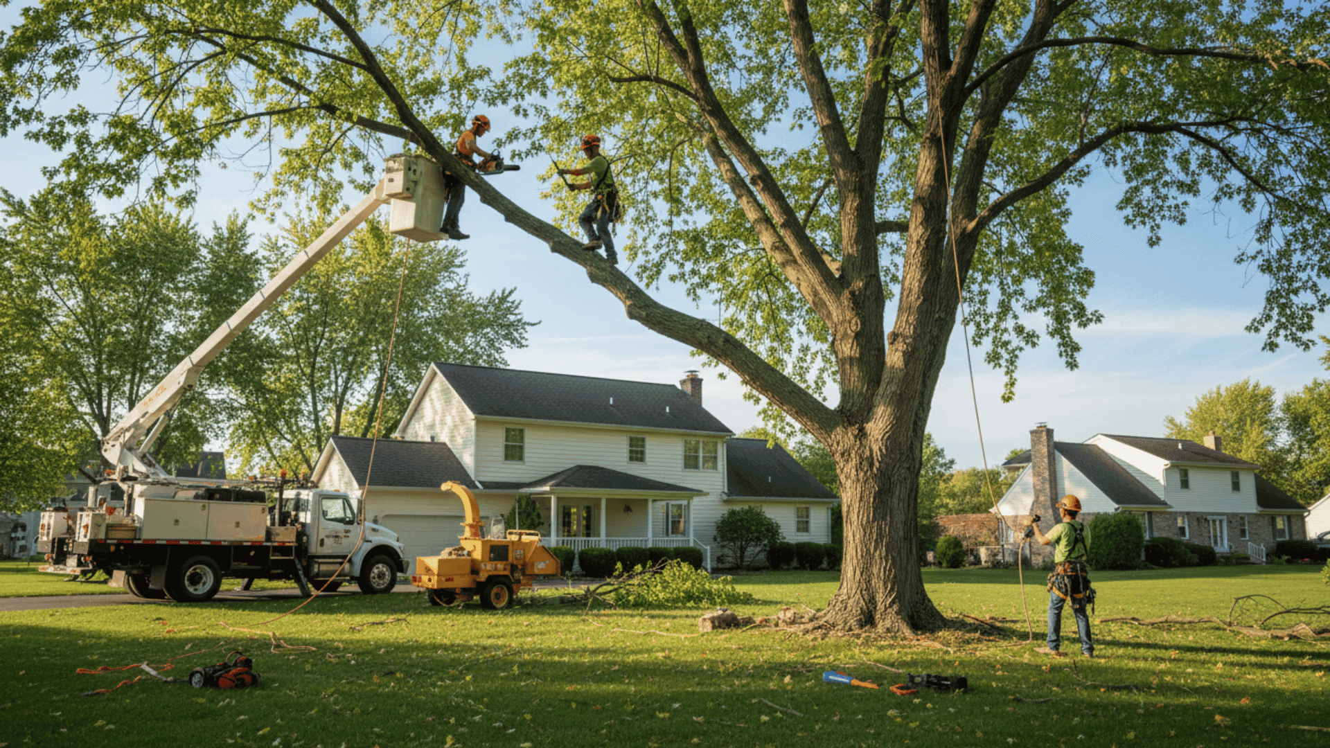 Tree service in Buffalo NY — professional crew at work